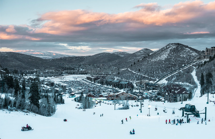 Deer Valley Resort Ski Slopes in Winter