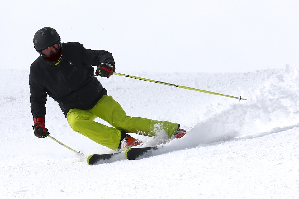 Man Skiing at Deer Valley with Ikon Pass