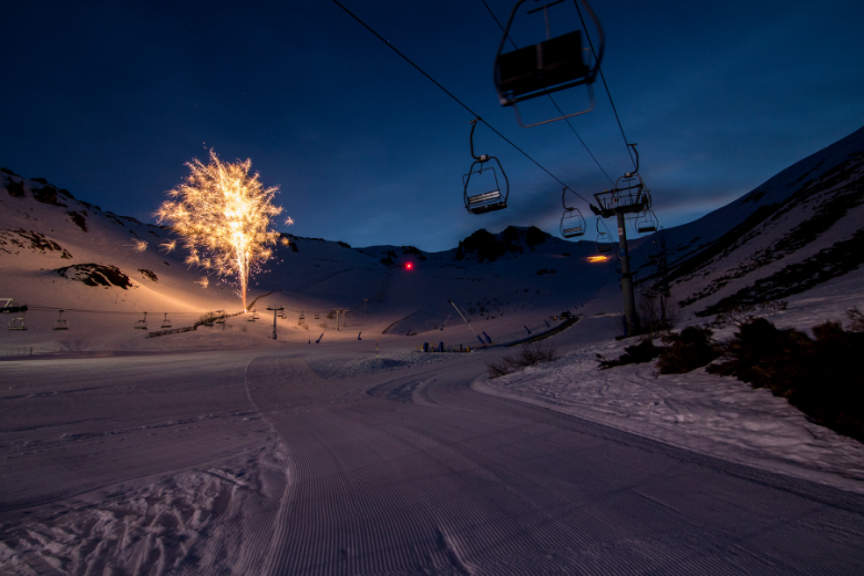 Fireworks on Skii Hill