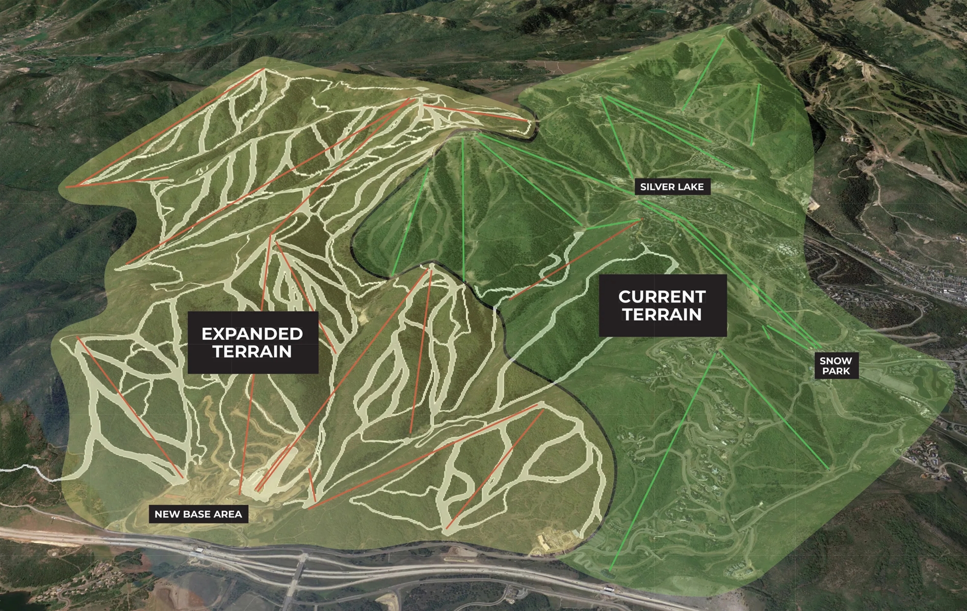 Projected Look of new Terrain Deer Valley Ski Resort
