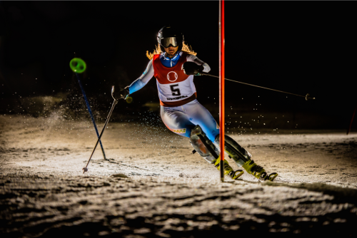 Women Skiing in Ski World Cup