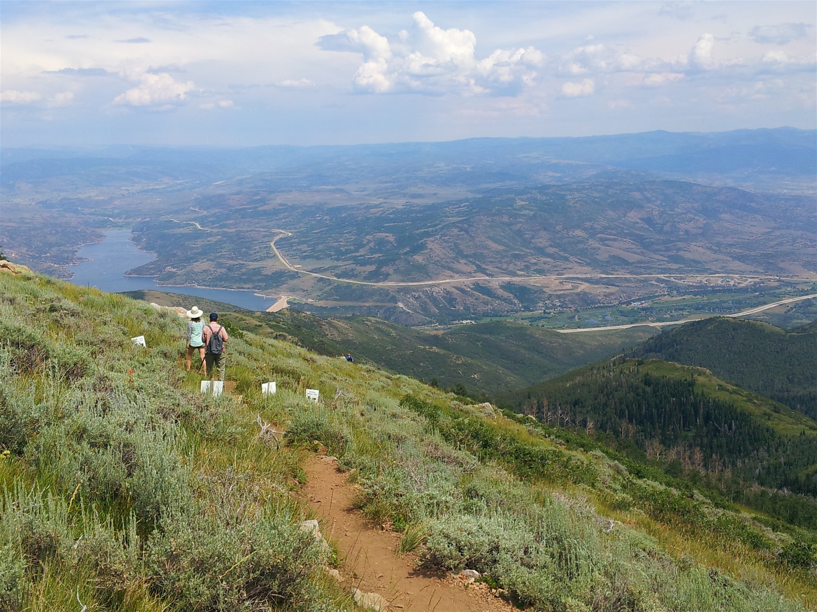 view of Jordanelle reservoir at Deer Valley Resort near Park City, Utah