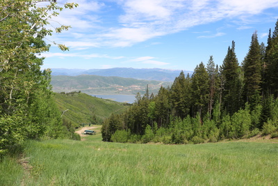 Biking Down Deer Valley Mountain Biking Trail